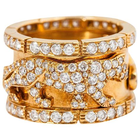 cartier walking panther ring|cartier panther rings for women.